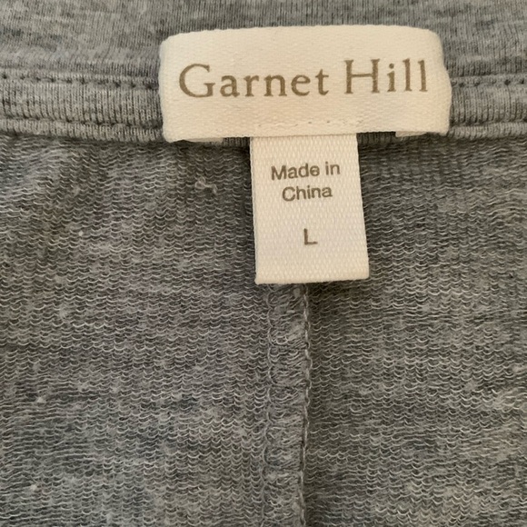 Garnet Hill Pop Over Knit Tunic Gray Size L - Picture 5 of 8